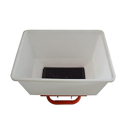 ATV/UTV Seed Fertilizer Spreader Broadcast Spreader 265lbs Garden Farmer Tractor Spreader 12V Variable Easy Fix Fertilizer Hopper Dry Material Spreader
