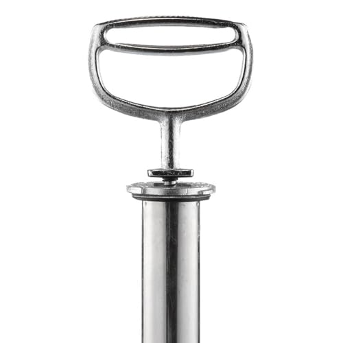 1.5 Gallon Hand Pump Sprayer, 304 Stainless Steel Garden Chemical Sprayer with Pressure Gauge, Adjustable Nozzle, 16" Sprayer Wand, 3.3ft Hose & Safety Valve