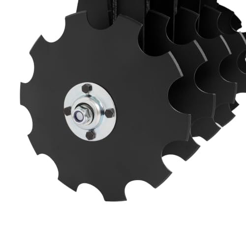 WUTIST 35" Disc Harrow Plow Attachment Compatible with All ATVs, UTVs - color: Black