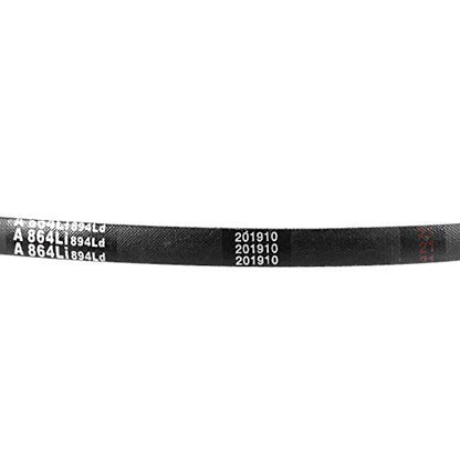 uxcell A864 V-Belts 864mm Inner Girth 13mm Top Width 8mm Thickness A-Section Rubber Drive Transmission Belt 2pcs - size: 34"
