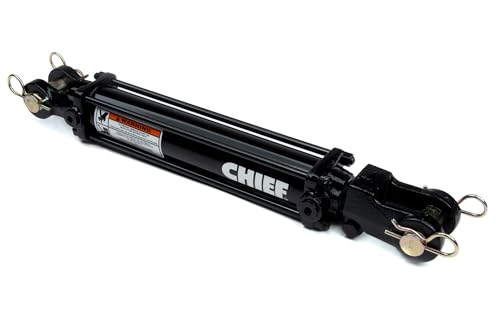 Chief TC3 3000 PSI Tie-Rod Cylinder for Double Acting 3'' Bore x 20'' Stroke - 1.5 Rod Dia #8 SAE Port Retracted 30.25" and Extended Length 50.25" and 1 Pin Dia