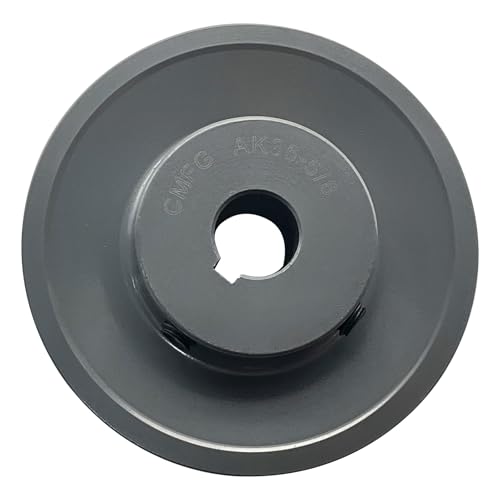 AK35-5/8 v Belt Pulley, 3.55 inch OD, 5/8 Inch Bore,Cast Iron Material, AK Single Groove Mechanical v-Belt Pulleys for "4L" or "A" or "3L" Belts,AK35X5/8 Pulley