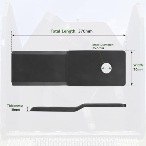 Brush Cutter Blades for Wolverine BC-13-72W Skid Steer Brush Hog 10mm Thick