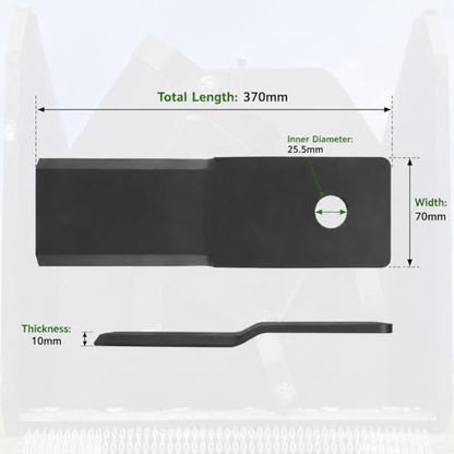 Brush Cutter Blades for Wolverine BC-13-72W Skid Steer Brush Hog 10mm Thick