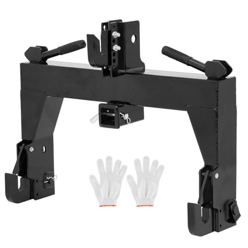 Category 1 Tractor Quick Hitch – 3-Point Hitch Attachment, 3000 LB Capacity, Green Powder Coat, No Bushings Needed