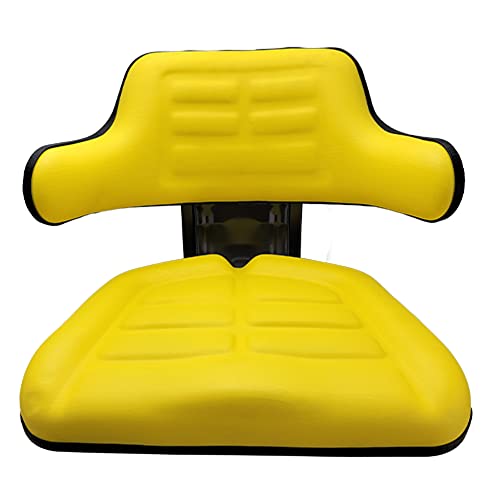 Yellow Universal Tractor Suspension Seat Fits John Deere 2550, 2630, 2640, 2750