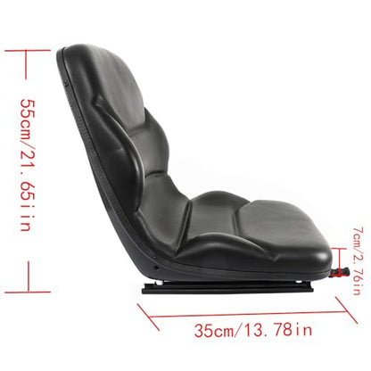 waltyotur Black Seat Replacement for Case Backhoe Loader 580C 580D 580E 580L 580M Skid Steer Loader