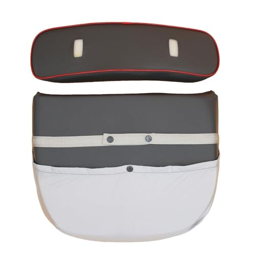 Seat and Backrest Cushions with Red Trim Fits Massey Ferguson 3165