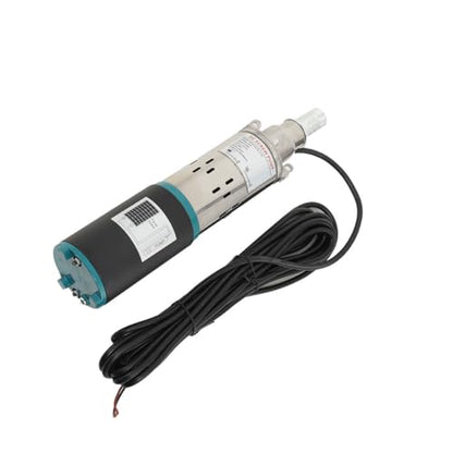 12V DC Submersible Deep Well Pump, Solar Water Pump - Black