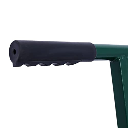 24'' Peat Moss Spreader with Metal Mesh Basket T-Handle for Garden
