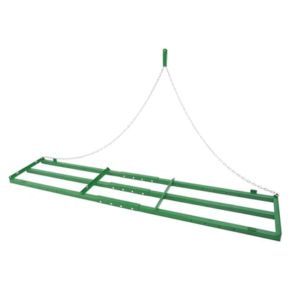ALMULOO 8FT Landscape Drag Harrow, Heavy Duty Tow Behind Grader Rake with
