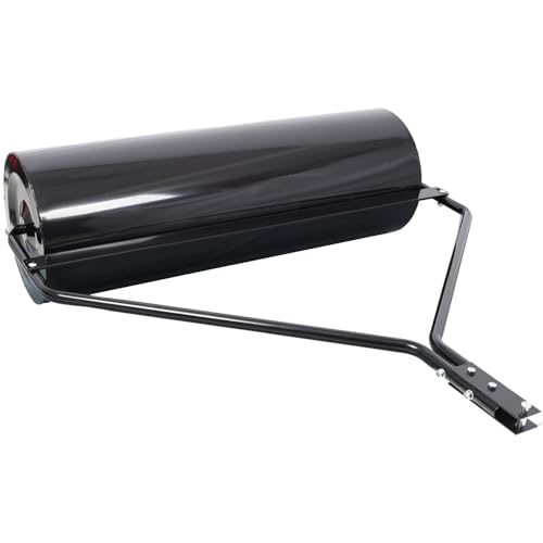 Geelife Iron Garden Lawn Roller with 26-Gallon Capacity, 40" Width, ATV Tow-Behind, Black