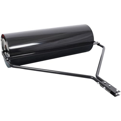 Geelife Iron Garden Lawn Roller with 26-Gallon Capacity, 40" Width, ATV Tow-Behind, Black