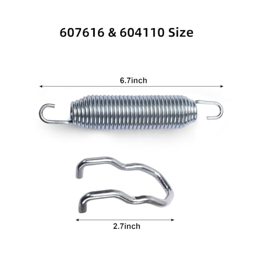 607616 Deck Idler Tension Spring & 604110 Anchor Replacement for Hustler - style: 1PC