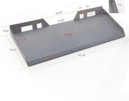 Suitable for 1/4” Universal Quick Attach Plate Compatible with Kubota and Bobcat Skid Steers and Tractors