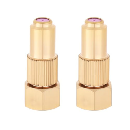2pcs Brass Adjustable Spray Nozzle Tips, Ceramic Core Mist & Stream Modes Heavy Duty High Pressure Water Hose Replacement for Backpack Garden & Lawn Sprayers Compatible with Farm Irrigation System