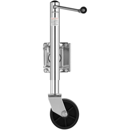 VEVOR Trailer Jack with Wheel, 1000 lbs Load Capacity, Heavy Duty Swivel Boat Trailer Jack with PP Single Wheel & Ergonomic Handle, 10-inch Lift, Fit for RVs, Boats, Horse Trailers, Utility Trailers - size: 1000lbs Upgraded (10-inch Lift)