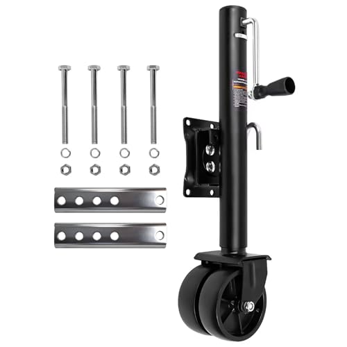 2000 lb Trailer Jack, 12" Lift with Wheels