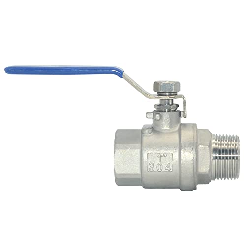 DAN SPEED 1 Inch Male x Female NPT Ball Valve S304 Stainless Steel,Full Port Heavy Duty for Water, Oil, and Gas,1000WOG (1 inch) - size: 1 Inch