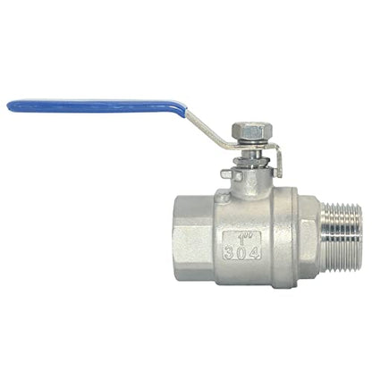 DAN SPEED 1 Inch Male x Female NPT Ball Valve S304 Stainless Steel,Full Port Heavy Duty for Water, Oil, and Gas,1000WOG (1 inch) - size: 1 Inch