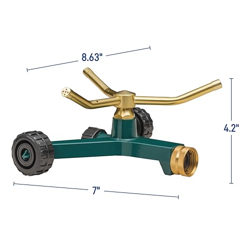 Orbit 58257N Lawn and Garden 3-Arm Metal Sprinkler with Wheel Base (Pack of 3) - style: 3-Arm Sprinkler (Pack of 3)