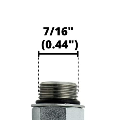 #4 SAE/ORB Male x 1/4" NPSM Female 90 Degree Elbow/Corner Joiner Hydraulic Swivel Adapter Fitting | 6901-04-04 - size: #4 SAE/ORB Male x 1/4" NPSM Female