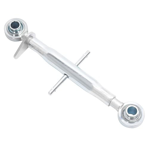 ALMULOO 3-Point Hitch Top Link Compatible with Category 1 Tractors Steel+White Zinc Galvanized