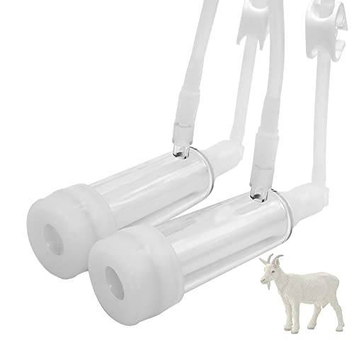 Milking Machine Accessory Goat Teat Cup, 6 Milk Hose and Bucket Lid Replacement Set