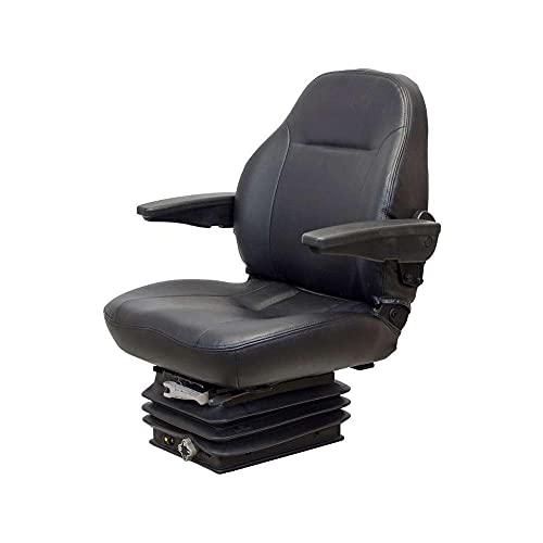 KM 441 Seat & Mechanical Suspension, Fits Oliver, White