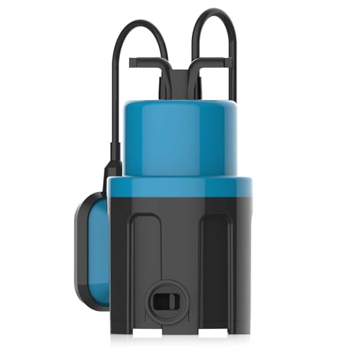1/2HP Sump Pump 1080GPH Submersible Water Pump with Float Switch - color: Deep Blue
