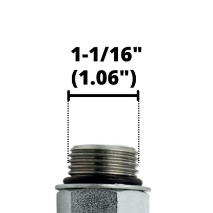 #12 SAE/ORB Male x 3/4" NPSM Female 90 Degree Elbow/Corner Joiner Hydraulic Swivel Adapter Fitting | 6901-12-12 - size: #12 SAE/ORB Male x 3/4" NPSM Female