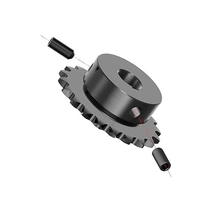 20 Tooth Roller Chain Sprocket, 25 Chain, 20mm Bore, Kw - size: 20T/20(6x2.8)mm keyway