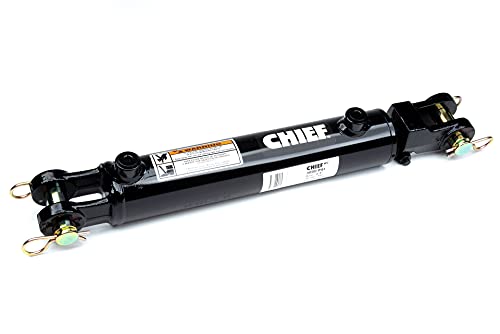 Chief WC Welded Hydraulic Cylinder – 2 Bore x 4 Stroke, Double-Acting Clevis-End Universal Cylinder – 3000 PSI, 1.125" Rod, 1" Pin, SAE 8 Ports – 14.25" Retracted – Part Number 287001 - size: 2x4