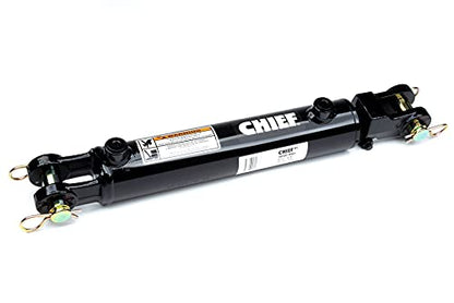 Chief WC Welded Hydraulic Cylinder – 2 Bore x 4 Stroke, Double-Acting Clevis-End Universal Cylinder – 3000 PSI, 1.125" Rod, 1" Pin, SAE 8 Ports – 14.25" Retracted – Part Number 287001 - size: 2x4