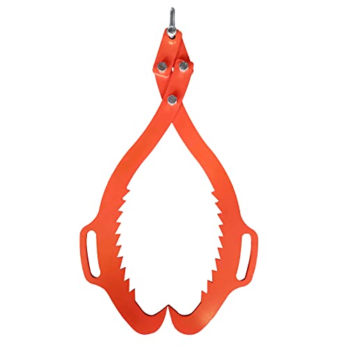 Claw Hook,Log Lifting Tongs， Heavy Duty Grapple Timber Claw,Lumber Skidding,Log Lifting (25")