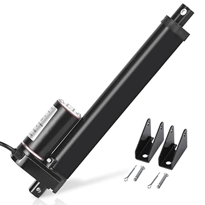 DC HOUSE 8 Inch 8" 225lbs Linear Actuator Motor 1000N DC12V with Mounting Brackets Multi-Function - size: 8"/200mm
