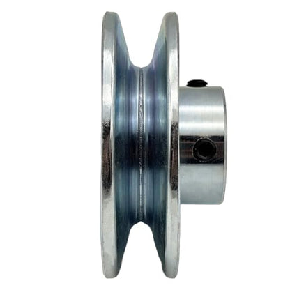 AB350-5/8 Single Groove Web Sheaves,v Belt Pulley 3.5" OD 5/8 inch bore,Motor Pulley Carbon Steel for A B 5L 4L V-Belts