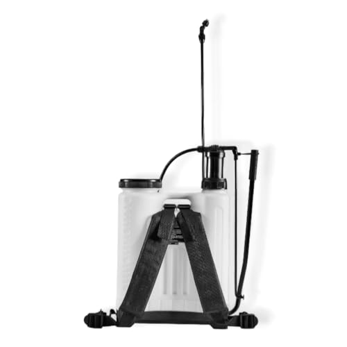 4‑Gallon Backpack Sprayer with 4 Nozzles – Manual Pump, 12 PSI, 66" Hose