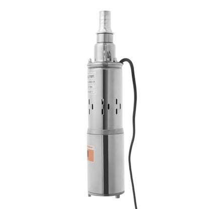 Solar Well Pump 12V 180W Submersible Water Pump with 55.77ft Cable, Max Lift 98.43ft 1.2m³/H Stainless Steel Irrigation Pump for Irrigation Agricultural Garden Home