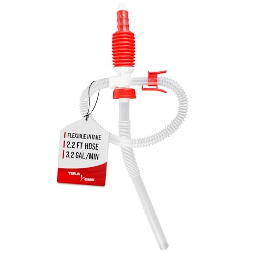 TERA PUMP Universal Fit Siphon Action Manual Hand Held Pump - size: 3.2 Gal / Min