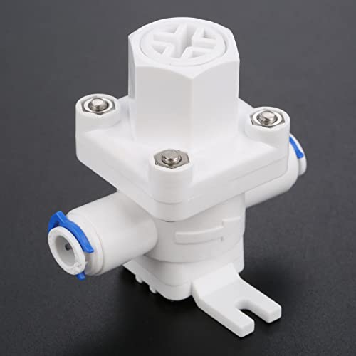 Yetaha RO Water Pressure Regulator, Water Flow Regulator, 1/4" OD Quick Connect Pressure Reducing Valve for Reverse Osmosis Systems