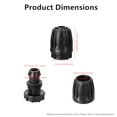 1/2 Inch End Plugs for Drip Irrigation Tubing (12-Pack) - Leak-Proof Garden Hose End Caps, Compatible with 1/2" ID 16mm OD Poly Tubing for Lawn, Greenhouse & Micro Irrigation Systems - style: 12 end caps