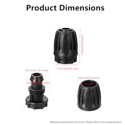 1/2 Inch End Plugs for Drip Irrigation Tubing (12-Pack) - Leak-Proof Garden Hose End Caps, Compatible with 1/2" ID 16mm OD Poly Tubing for Lawn, Greenhouse & Micro Irrigation Systems - style: 12 end caps
