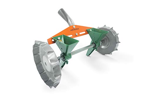 VAROMORUS Metal Precision Manual Seeder for Vegetables Greens Onion Radish Beets (2-Row) - size: 2-Row