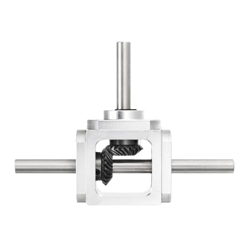 uxcell Gear Box 90 Degree Right Angle Bevel Gearbox 1:1 Reversing Double Output Shaft 1 Module 20 Teeth Bevel Gear Aluminum Frame Simple Mechanical DIY Module 8mm Shaft,118x87x30mm(LxWxH) - size: 8mm Shaft, style: Forward Double Output