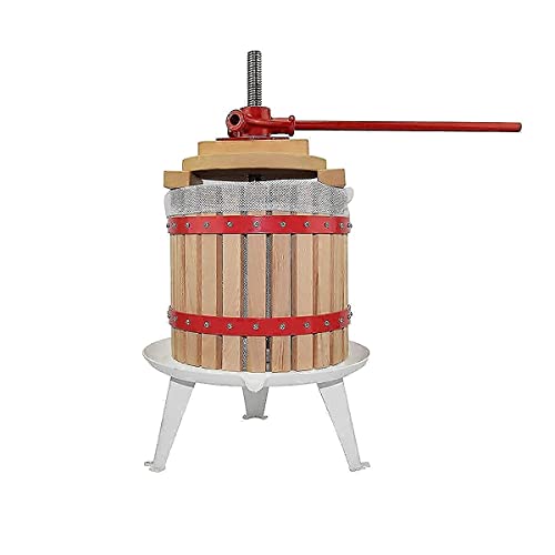 Fruit Wine Press and Crusher,100% Nature Apple&Grape&Berries Crusher Manual Juice Maker for Kitchen …