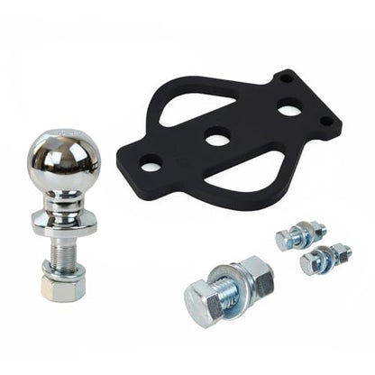 3-Way Bolt on ATV/UTV Trailer Hitch Adapter with 2-Inch Ball - style: Flat