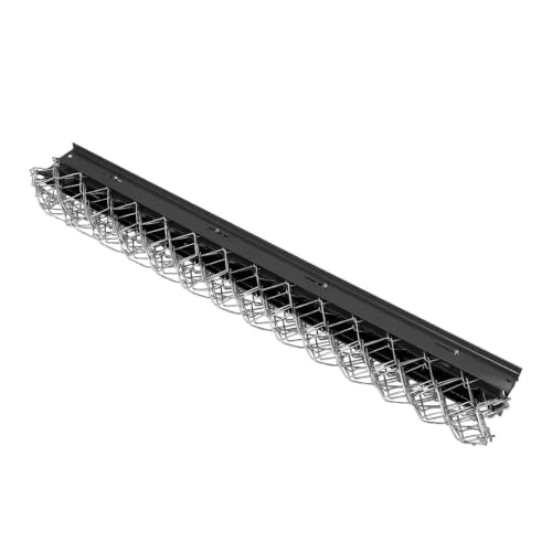 5FT x 4FT Heavy Duty ATV Chain Drag Harrow, Heat-Treated Reinforced Steel Tines, Universal Quick 2” Hitch, Foldable Compact Storage Frame, Orange Anti-Rust Powder Coat Tow Rake for UTV Compact Tractor - color: Silver with Black Iron Plate