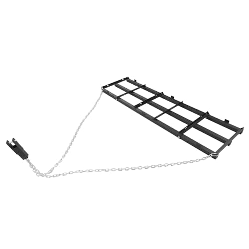 6FT Drag Harrow Driveway Grader Tow Behind Drag Lawn Leveling Rake