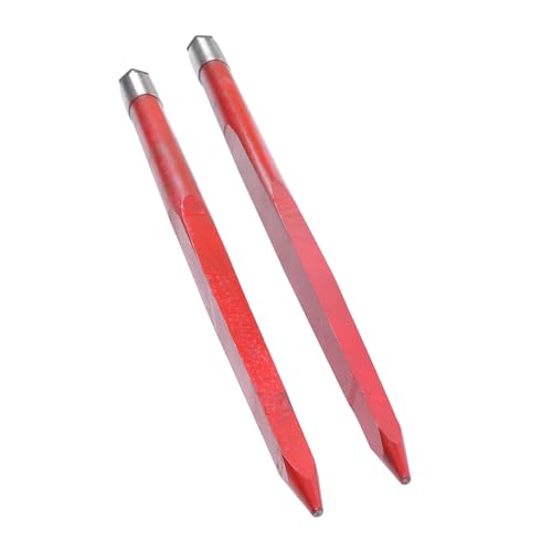 GXYWADY 2PC 43" Red Hay Spear 3000lb for Bobcat Skid Steer Tractor